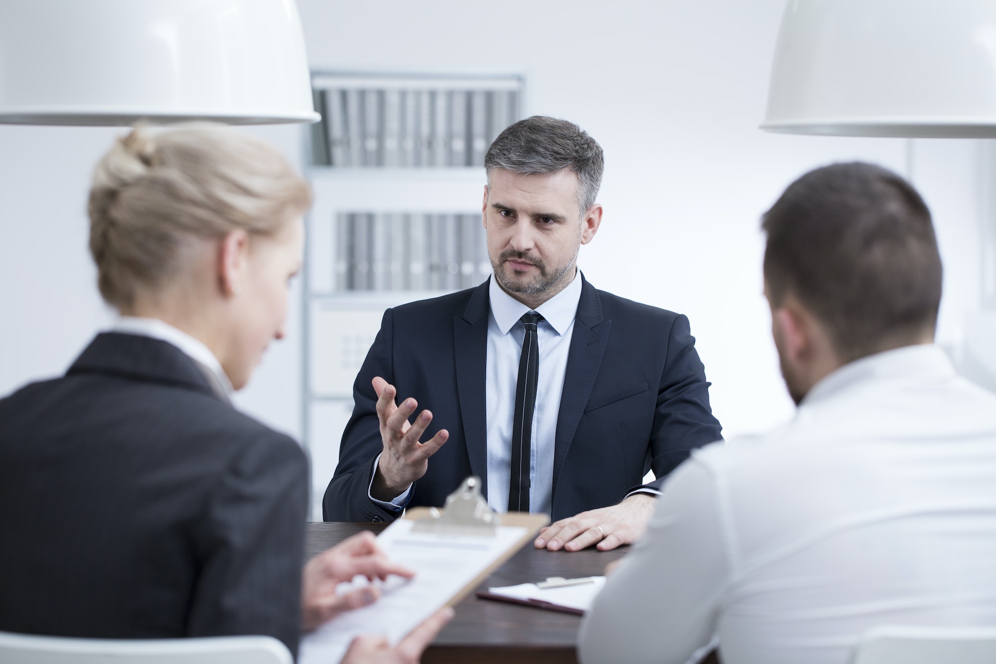 Man in suit in corporation